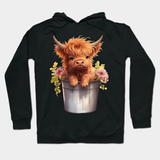 Image Of A Lovely Miniature Scottish Cow Hoodie